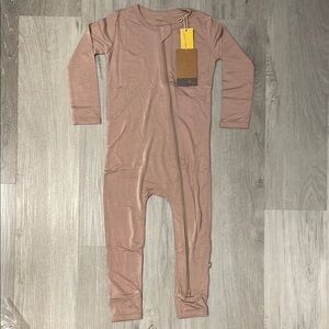 Kyte BABY Pink Footies One Piece with Long Sleeves